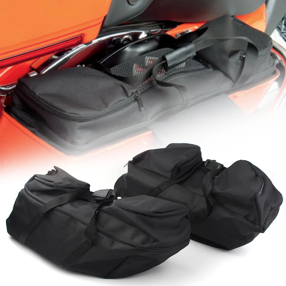 

2x Motorcycle Drag Specialties Saddlebag Liners Hard Saddle Bags For Harley Touring 2014 2015 2016 2017 2018 2019