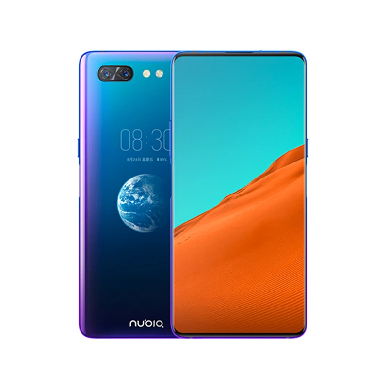Zte Nubia X мобильного телефона 6 Гб 64 Гб Snapdragon 845 Octa Core 6,26+ 5,1 inch двойной Экран 16+ 24 Мп Камера 3800 мА/ч, отпечаток пальца