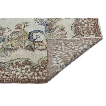 

Handmade Natural Vintage Turkish Area Rug 189x307 Cm-6'2''X10'1''