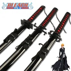 Animation populaire Bleach Kurosaki Ichigo Katana lame en bois noir Zangetsu décoratif accessoire de Cosplay de haute qualité épée de samouraï 