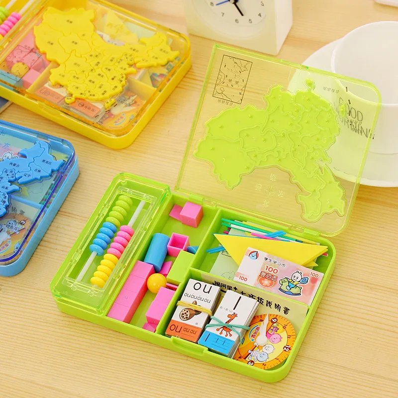 

Galaxy Star Map Jigsaw Puzzle Stationary Box Geometry Abacus Toy Jigsaw Puzzle Young STUDENT'S First Grade Mathematics Counter