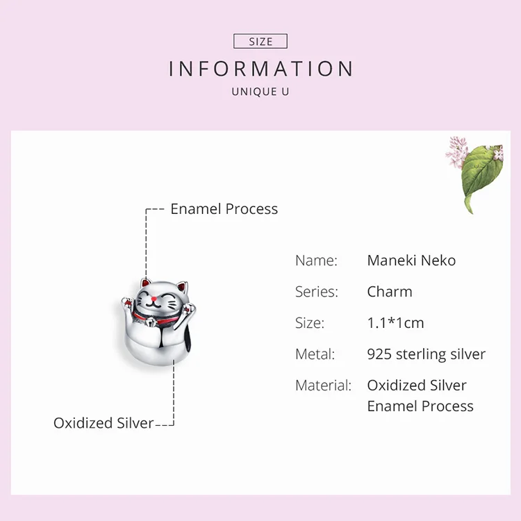 Fit Pandora браслет серебро 925 CZ Лебедь петух бусины S925 Красная эмаль деньги кот Ленивец украшения в виде слонов для изготовления ювелирных изделий