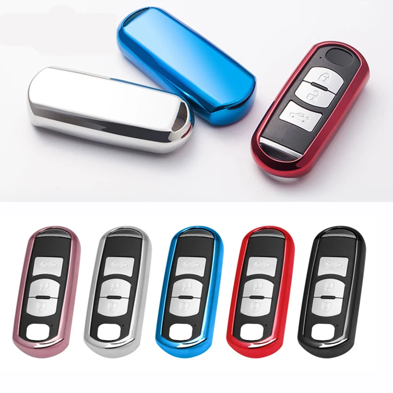 

Car Styling Soft TPU Car Key Protection Covers Case For Mazda 6 CX-5 Atenza CX-7 CX-9 MX5 626 Auto Key Shell Car Accessories