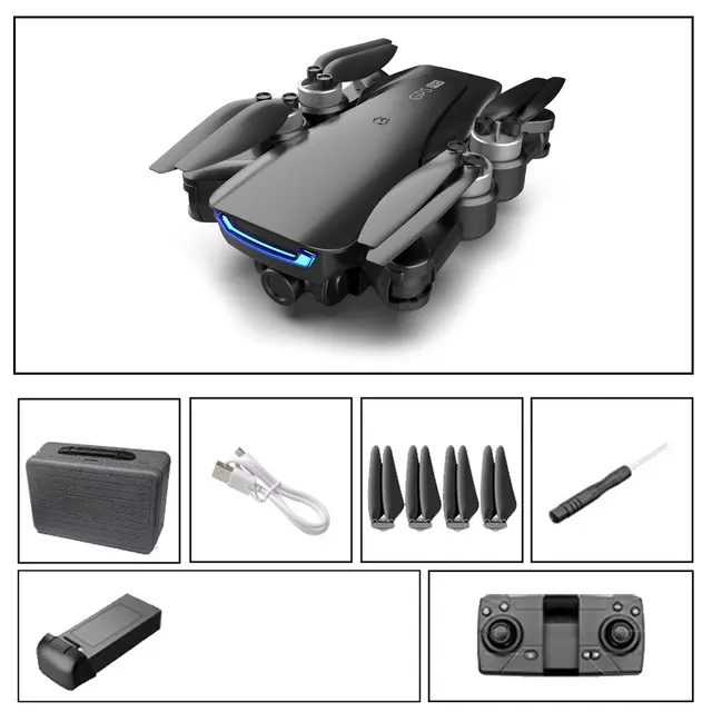 2021NEW LU5 drone and 4K camera dual camera GPS height hold headless mode WiFi FPV brushless motor drone 4k professional