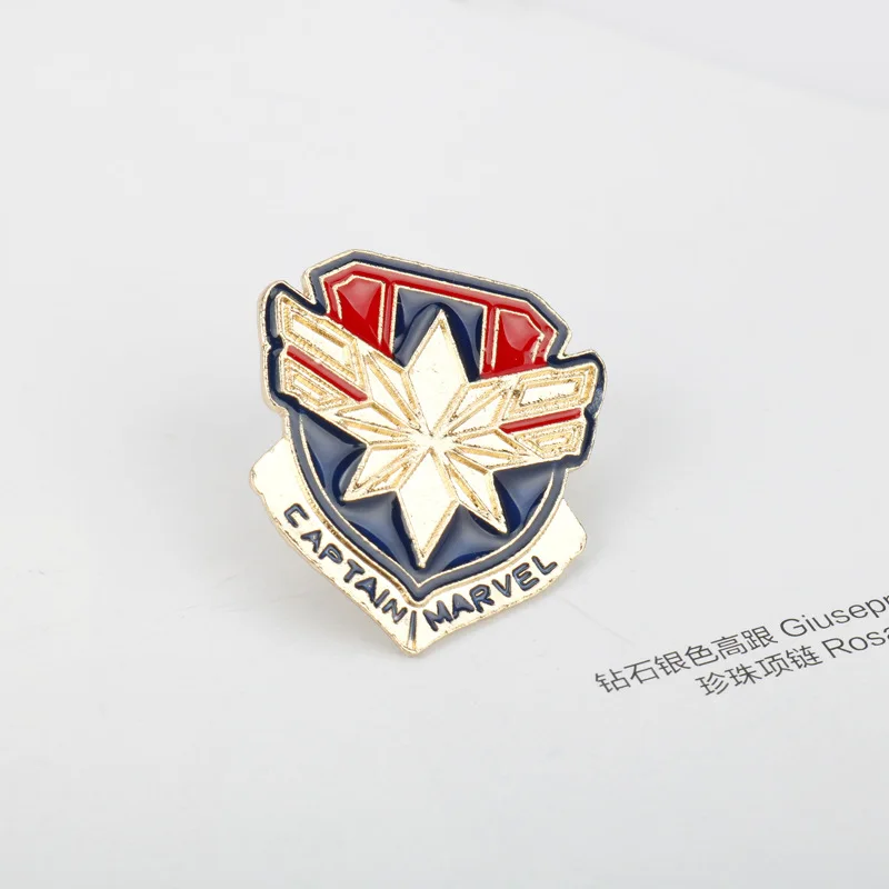 Фильм Марвел Капитан косплей Брошь Мода Carol Danvers реквизит для косплея принадлежности на хеллоуин для косплея Прямая поставка