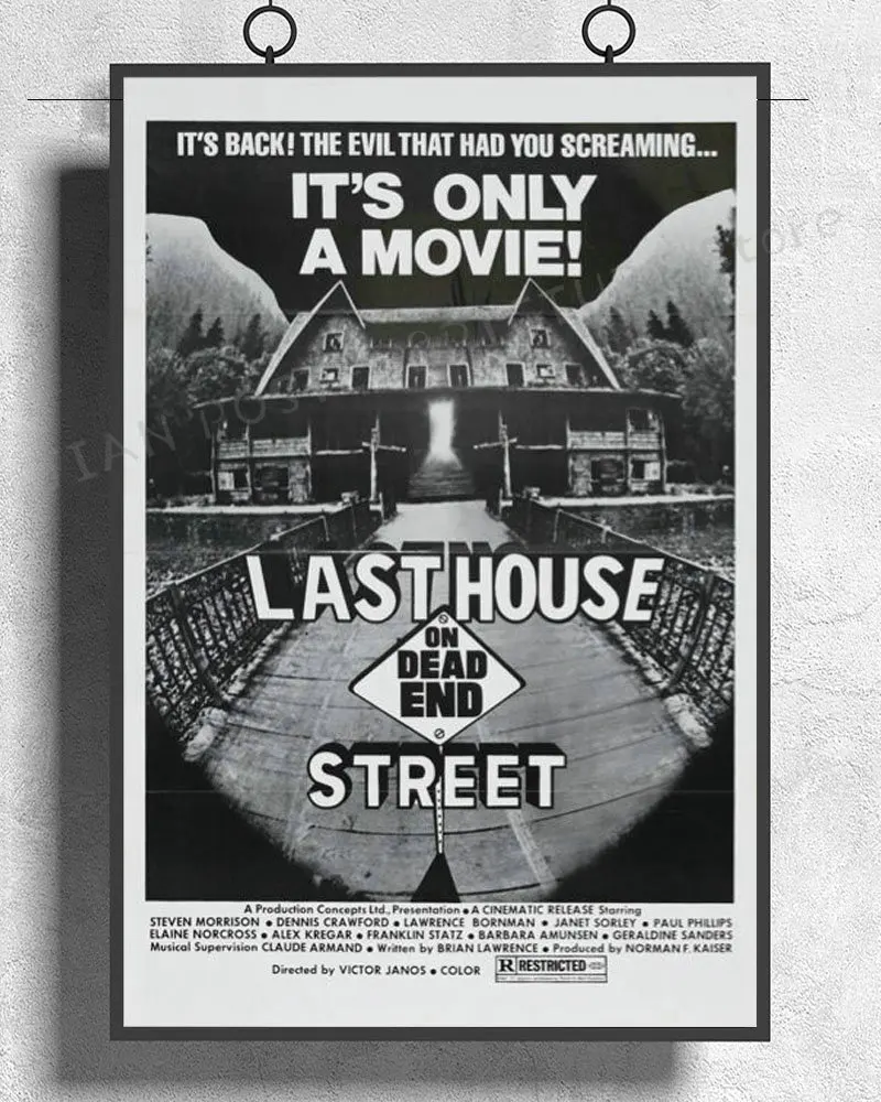 Nj434 Last House On Dead End Street Movie Horror Raro Sinistro Wall Sticker Silk Poster Art Home Decoration