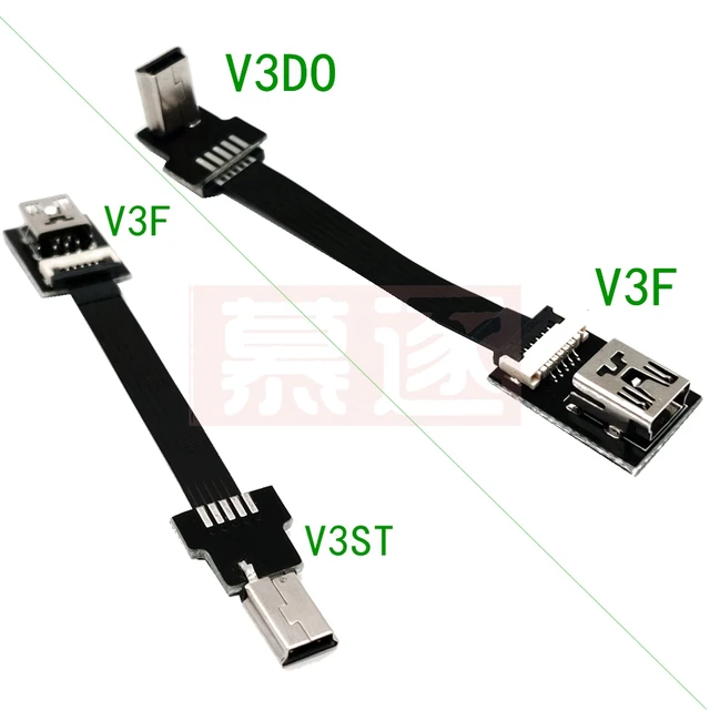 FPC Flexible Flat Cable MINI USB 5 pin Stecker auf Buchse Daten Sync  Ladegerät Verlängerungskabel Für die auto recorder GPS Navi - AliExpress