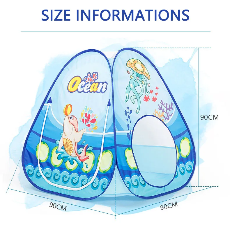 3 In 1 Children Ball Pool Baby Ballon Playpen Portable Kids Tent Ball Pit Crawling Tunnel Kid Playground Yard Pool Ballenbak