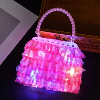 

Princess Girls Fashion LED Lighting Flower Handbag Tote Toy Kids Birthday Gift