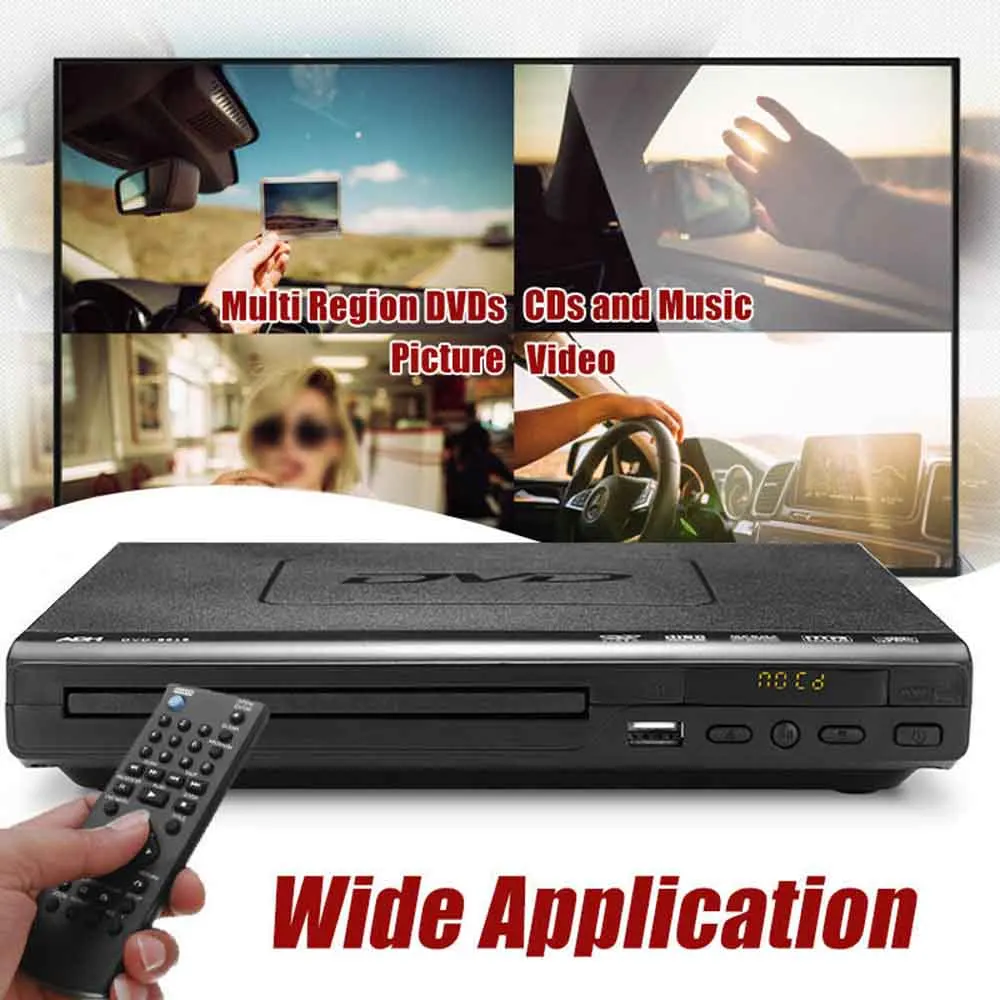 Dvd плеер с USB + RCA аудио кабелем коаксиальный порт черный дом|Проигрыватели DVD| |