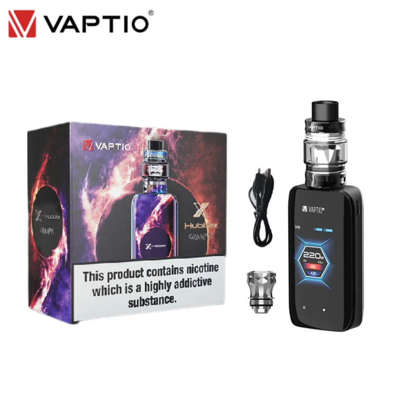 Электронная сигарета Vaptio X HUBBLE GRAMPUS набор для электронной сигареты 220 Вт бокс мод 5