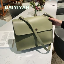 Новая женская большая сумка в стиле ретро качественная женская дизайнерская сумочка из искусственной кожи Женский дипломат сумка через плечо