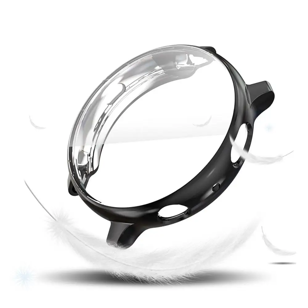 CACKOIE, 10 цветов, комбинированный ТПУ чехол для samsung Galaxy Watch Active 2, 40 мм, 44 мм, защита экрана, тонкий, полное покрытие, аксессуары
