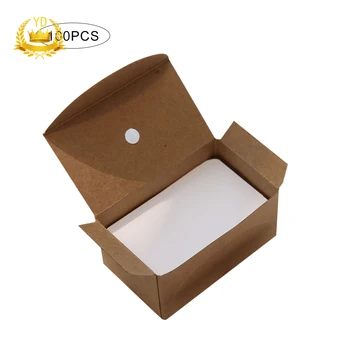 

100 Pcs/lot White Kraft Paper Card Blank Business Cards Message Memo Party Gift Thank You Cards Label BookmarkName Card YDHS
