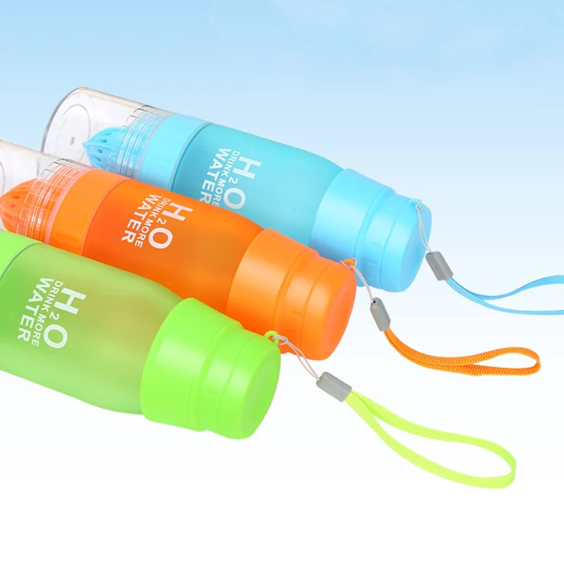 

Xmas Gift 650ml Water Bottle plastic Fruit infusion Kids Drink Outdoor Sports bottle Juice lemon Portable Kettle C1224 c