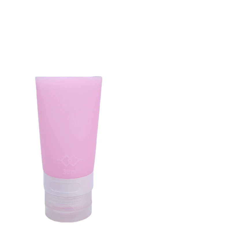 38ml pink Корейский стиль лосьон шампунь Трубка Контейнер для хранения бутылки Мини Путешествия Портативный силиконовые продукты по уходу за кожей бутылка 38/80 мл - Цвет: 38ml pink