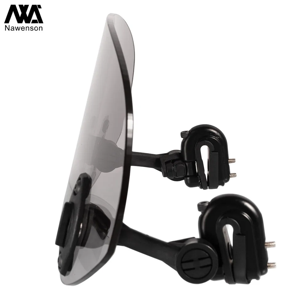 Cupolino Moto Deflettore Per Moto Universale Regolabile Su E Giù Per Parabrezza Per Moto Per KAWASAKI Deflettore Moto (Colore : Transparent