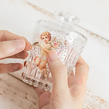 

40 Pcs/bag HOT Collection Series Decorative Kawaii Bear Flower Transparent Stickers Scrapbooking DIY Diary Album Stick Lable