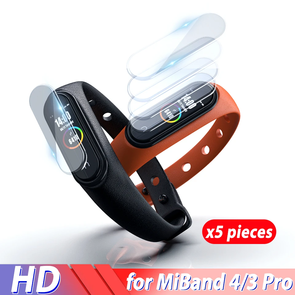

5 10pcs Screen Protector Soft TPU Hydrogel Film for Xiaomi Mi Band 4 3 Pro Miband4 Bracelet Protective Film HD Explosion