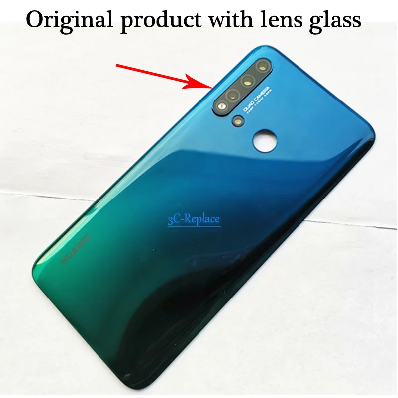 6,4 для huawei nova 5i GLK-AL00 GLK-TL00 задняя крышка батарейного отсека Корпус Задняя стеклянная часть для huawei P20 Lite