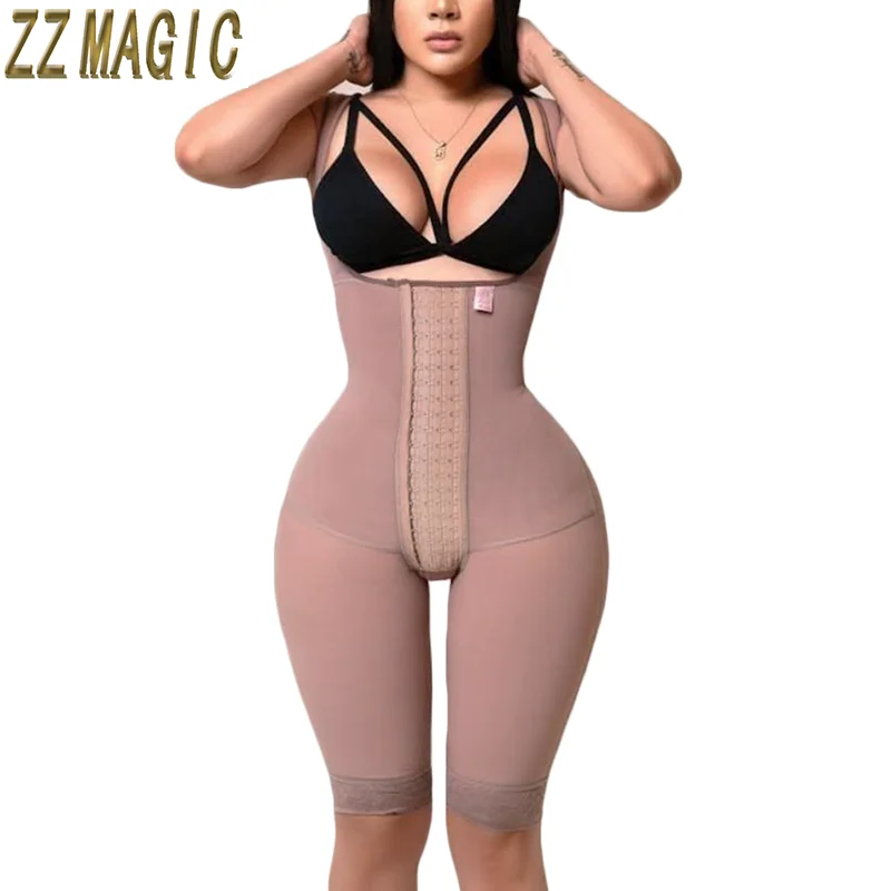 

Budysuit Open Bust Tummy Control Fajas Colombianas Adjustable Hook And Eye Front Closure Women Shapewear Skims Kim Kardashian