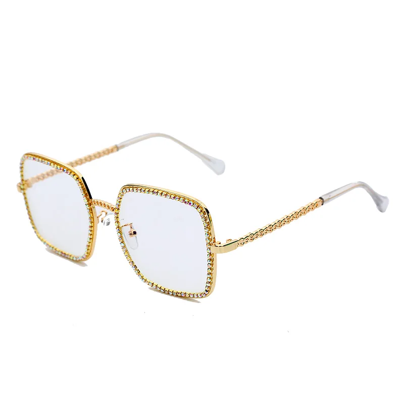 Новые металлические квадратные плоские легкие зеркальные солнцезащитные очки для женщин, круглые женские солнцезащитные очки, винтажные женские солнцезащитные очки с большой оправой