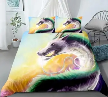 

Dragon Duvet Cover Animal Dragon Bedding Set Microfiber Gothic Decor Quilt Cover Pillowcase Single Double Full Queen King Size