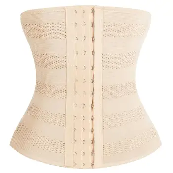 

Women Casual Solid Three-breasted Buckle Waist Slimming Shapewear Slim Corset All Season