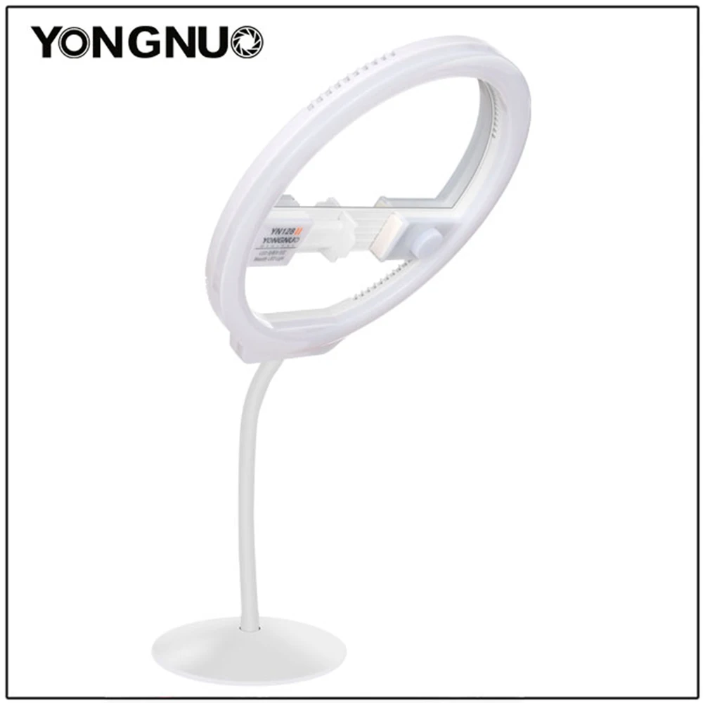 YONGNUO YN128II двухцветный светодиодный светильник-кольцо для видео 3200 K-5500 K кольцевая лампа для фотосъемки для смартфонов iPhone HUAWEI SAMSUNG XIAOMI
