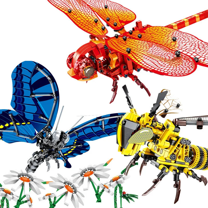 Simulated Insect Bee Wrap Butterfly Dragonfly Building Blocks Technic Animals Simulated Insect Bee Wrap Butterfly Dragonfly Building Blocks Technic Animals