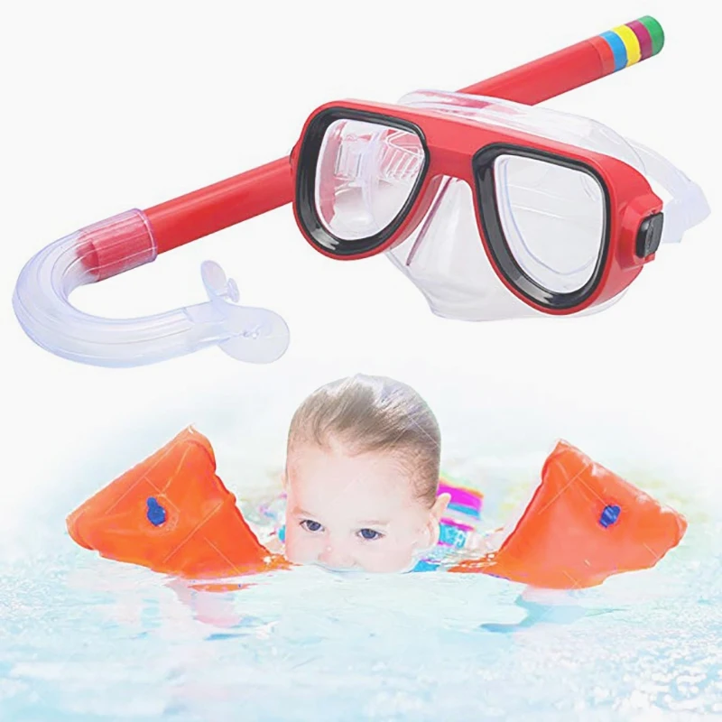 Swimming Goggles Masks Swim Scuba Child PVC Swimming Diving Kids Goggles Mask & Snorkel Set Underwater Diving Accessories