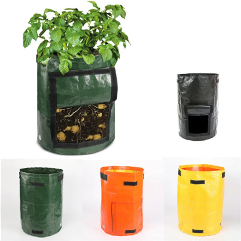

DIY Potato Grow Container Bag Planter PE Cloth Planting Vegetable Gardening Thicken Vegetable Pot Planting Grow Bag Garden Tool