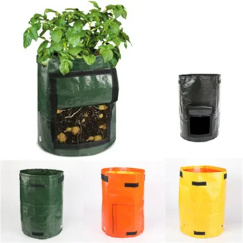 

DIY Potato Grow Container Bag Planter PE Cloth Planting Vegetable Gardening Thicken Vegetable Pot Planting Grow Bag Garden Tool