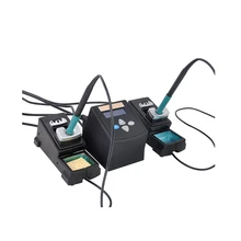 YOUYUE 3600 Dual Soldering Irons Digital Soldering Station with 2-Channel Handles 95-400 degree Temperature Adjustable