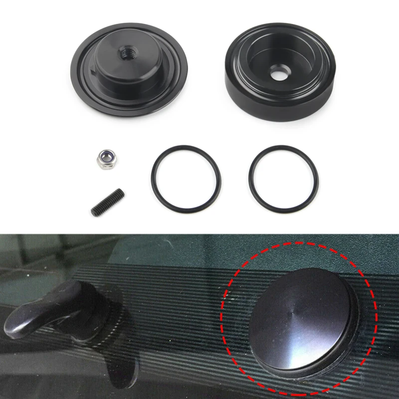 Car Rear Wiper Delete Kit Block Off Plug Cap For Honda Civic Si 2002