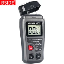 Портативный цифровой измеритель влажности древесины 0~ 99.9% гигрометр древесины BSIDE EMT01/MT10 с большим ЖК-дисплеем