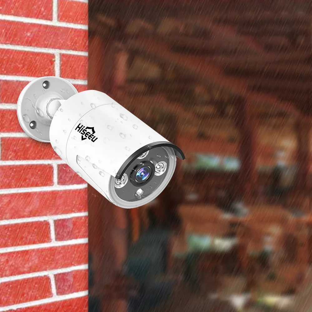Hiseeu HB612 POE IP камера 3,6 сеть внешние камеры IP Обнаружение движения ночного видения инфракрасная Запись видео Домашняя безопасность