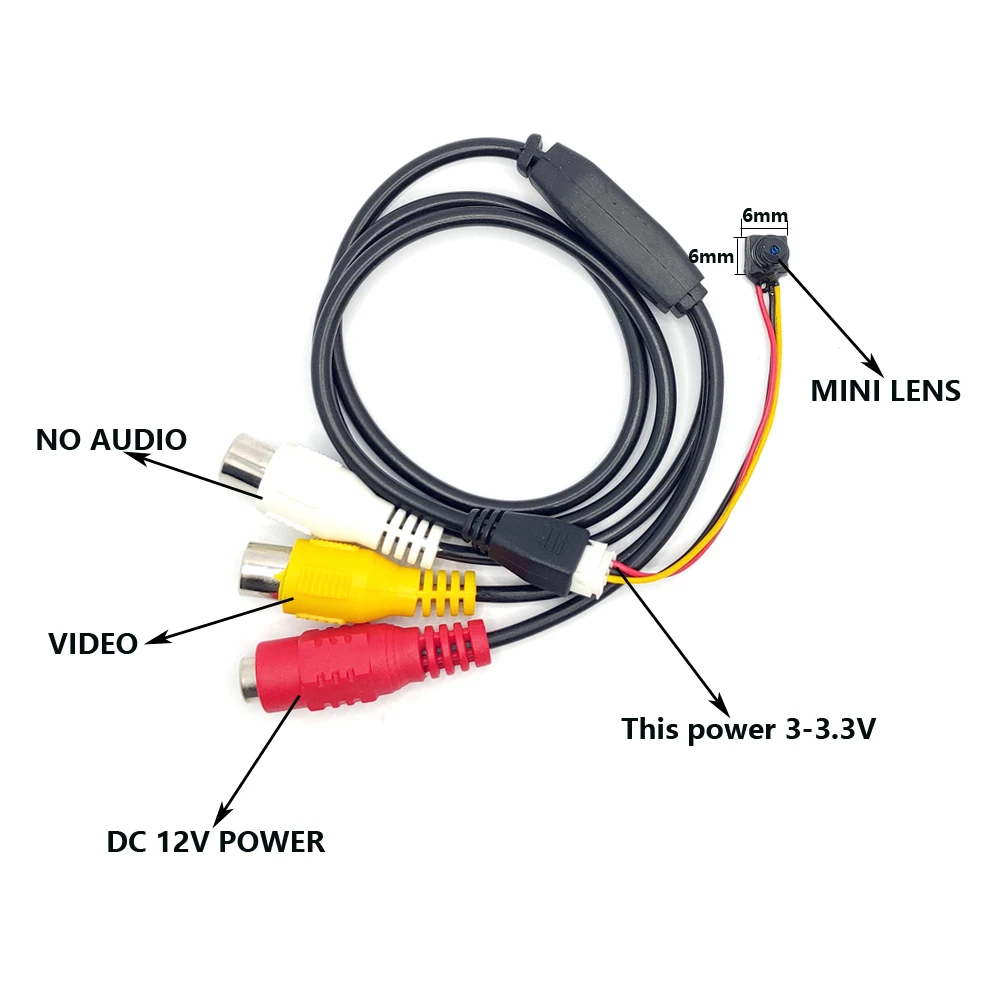  HD analog mini camera diy cctv camera module 6*6MM size for Home Security mini cctv camera 800TVL v - 32797973549