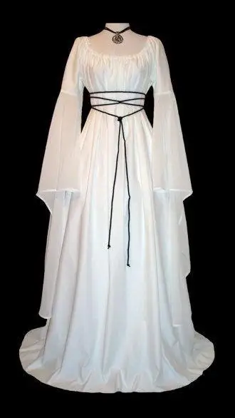 Костюм женский для праздника Хэллоуин костюм в стиле «Ренессанс» Готическая Лолита платье винтажные женские праздничные платья средневековая сцена шоу Халат - Цвет: White