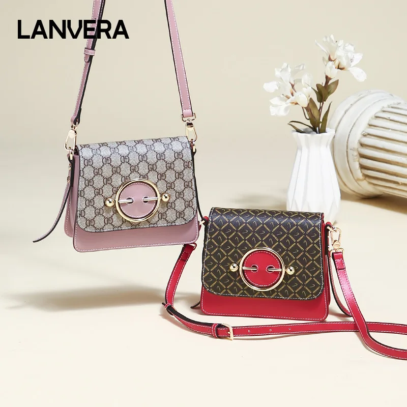

Guangzhou Cross Border Supply of Goods Bag Women's 2019 New Style Trend Women's Crossbody Bag Fashion Contrast Color Square Slin