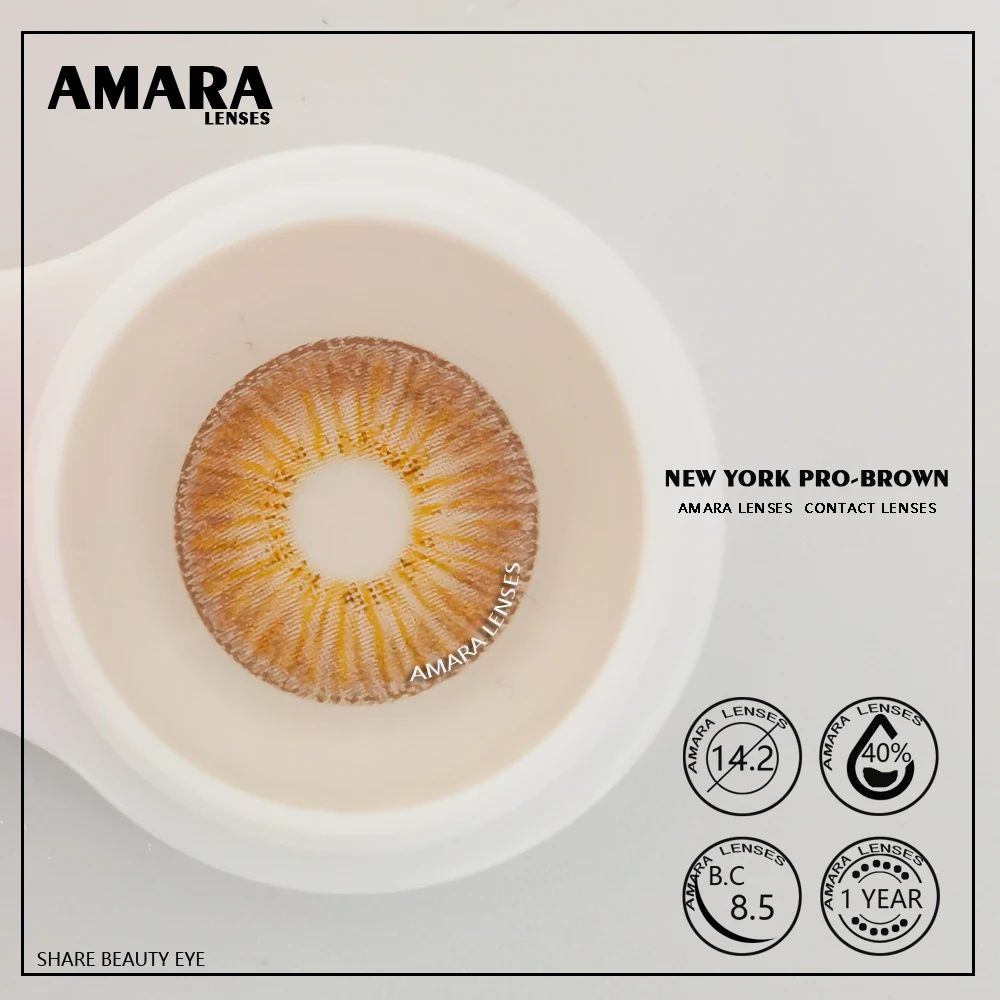 Hc0b774c37a72485dbc94f75889b64f713 Beauty-Health AMARA Color Contact Lenses 1Pair York PRO Series Beauty Pupilentes Color Contacts Lens Cosplay Colored Contact Lenses for Eyes