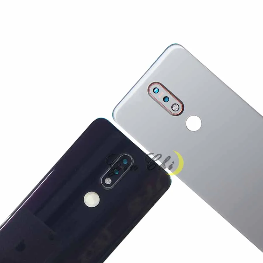 Для Nokia 7,1 Крышка батарейного отсека для Nokia 7,1 задняя крышка батарейного отсека с камерой Запчасти для объективов TA-1100 TA-1096