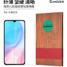 Bonaier абсолютно полная клеевая 2.5D 9H пленка из закаленного стекла для Xiaomi mi 9 Lite/mi CC9 защитная пленка+ держатель для задней пленки в подарок