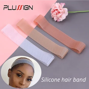 

Plussign 3Pcs/Lot Wig Grip Headband Silicone Wig Grip Band Beige Brown Black Small Medium Size Fix Silicone Headbands