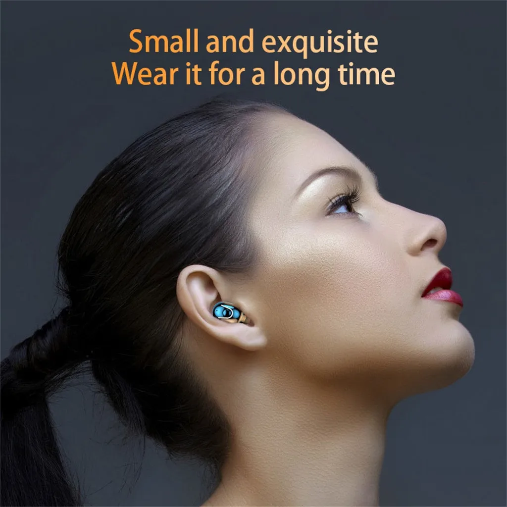 Earphones bluetooth hifi noise Wireless sports Earphones Mini Earbuds Stereo Headphones LED digital display With microphone