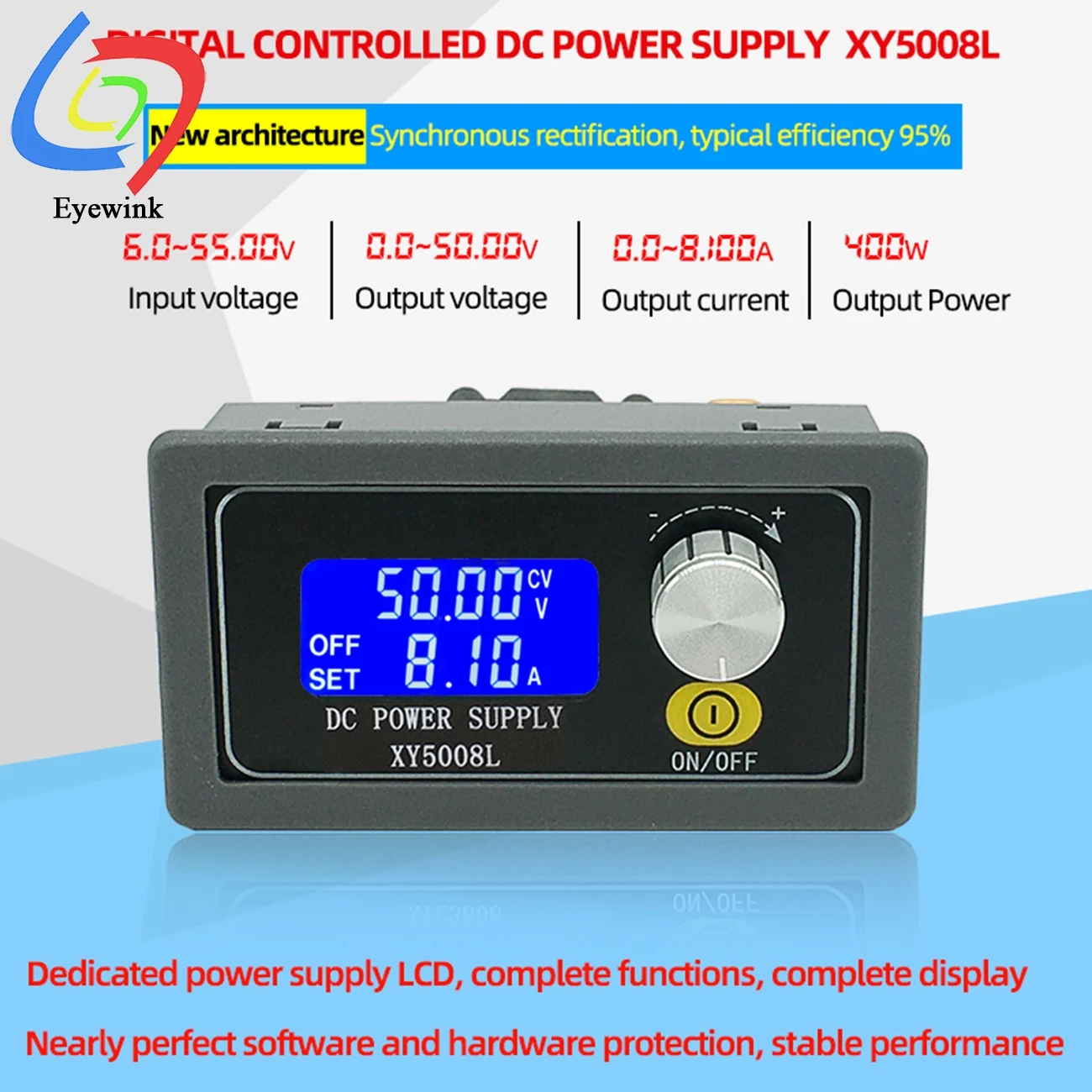 XY5008L Constant voltage and constant current maintenance 50v8a400w buck module of CNC adjustable DC regulated power supply |