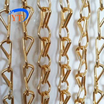 

Gold/Silver Aluminium Metal Chain Fly Pest Insect Door Screen
