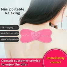 Neck Massager Back Massager EMS Fashion Muscle Stimulator Shiatsu Cervical Neck Vibro Massage Health Care Trainer Gift For Lover