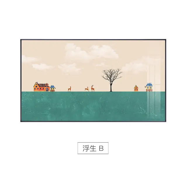 Canvas Paitning Fairytale Castle Wall Art Painting Pictures Decorative Wall Pictures for Living Room Nodic Art Home Decoration B