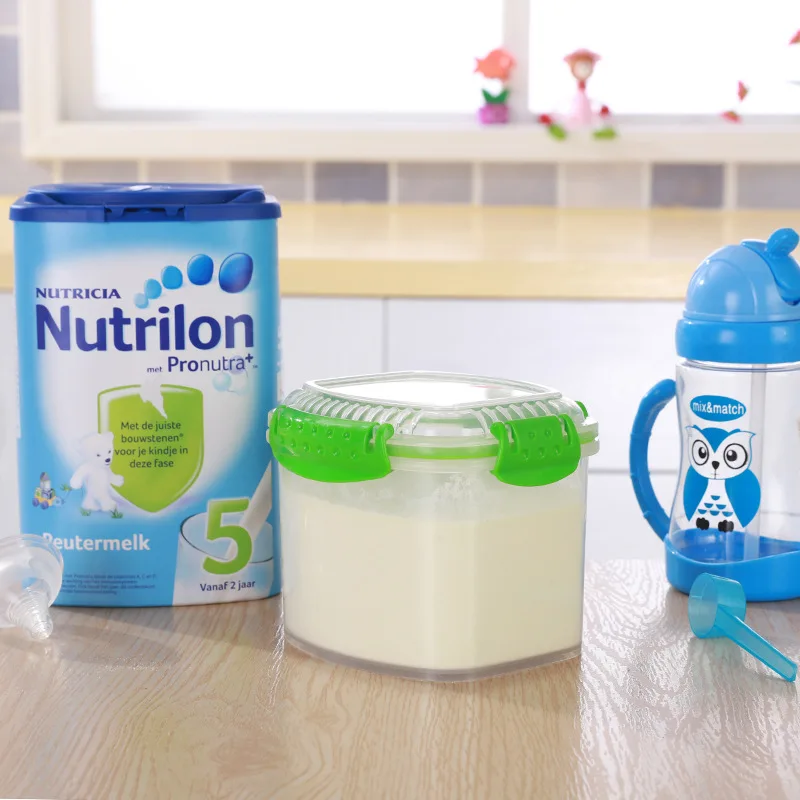New Products Food Plastic Fresh-keeping Container Thick Transparent Refrigerator Storage Sealed Box Square Pp Milk Cans Small